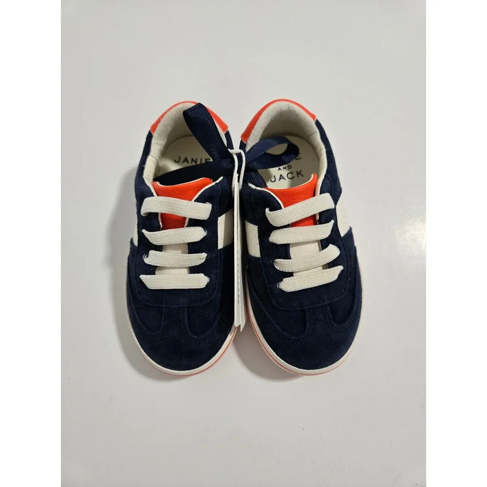 Gray Malin X‎ Janie and Jack Colorblocked Sneaker Blue orange - Size 6 Toddler